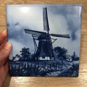 Decorative Dutch Tile - Blue windmill